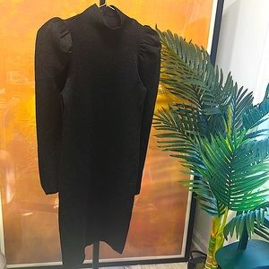 BNWT Alice + Olivia Metallic Knit Mini Dress